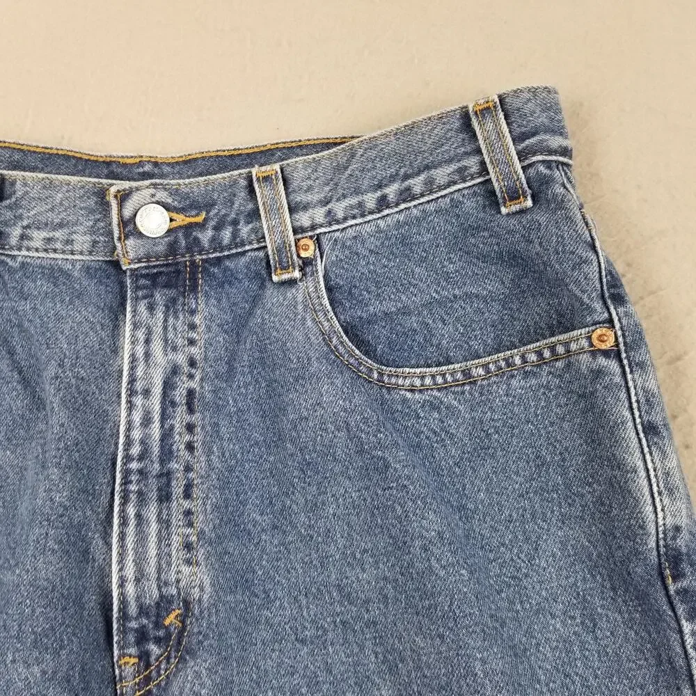 Levis 550 Jeans‎ Mens 38x31 Relaxed Fit Tapered Leg Denim Medium Wash Zip Fly